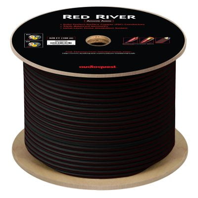 AUDIOQUEST - INTERCONNECT RED RIVER (RED/BLACK) 328FT/SPOOL