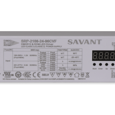 DMX DRIVER WITH INTEGRATED POWER SUPPLY