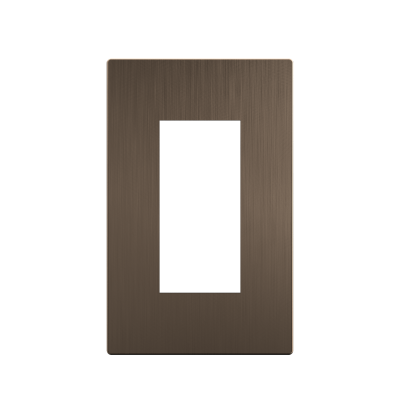 ASCEND FACEPLATE - 1 GANG (BRUSHED BRONZE)