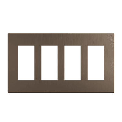 ASCEND FACEPLATE - 4 GANG (BRUSHED BRONZE)