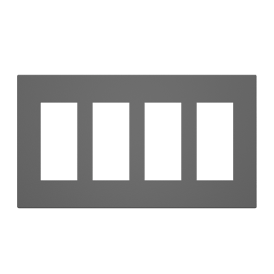 ASCEND FACEPLATE - 4 GANG (SPACE GRAY)