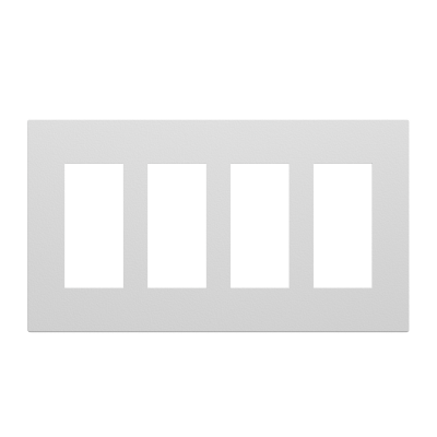 ASCEND FACEPLATE - 4 GANG (SNOW WHITE)