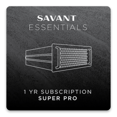SAVANT ESSENTIALS 1 YEAR SUBSCRIPTION (SUPER PRO)