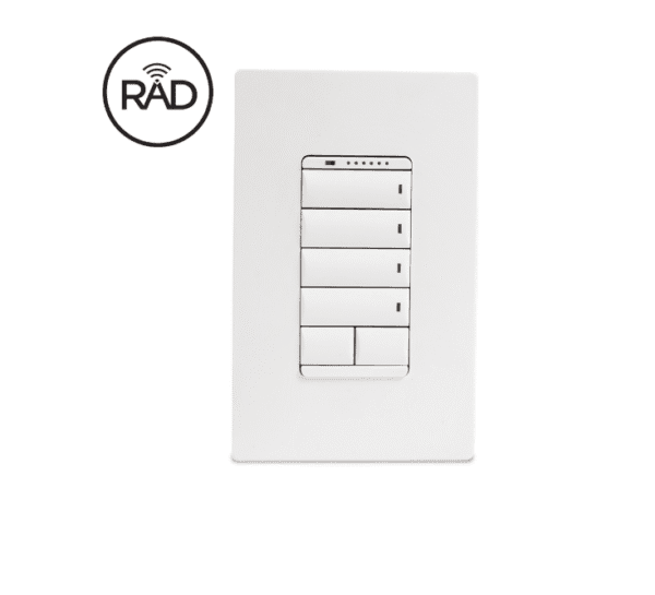 ECHO WIRELESS CONFIGURABLE KEYPAD - FORWARD PHASE & MLV DIMMER V2 (BLACK)