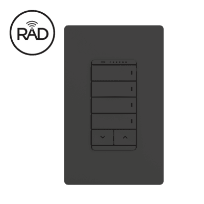 METROPOLITAN WIRELESS CONFIGURABLE KEYPAD - FORWARD PHASE & MLV DIMMER V2 (BLACK)