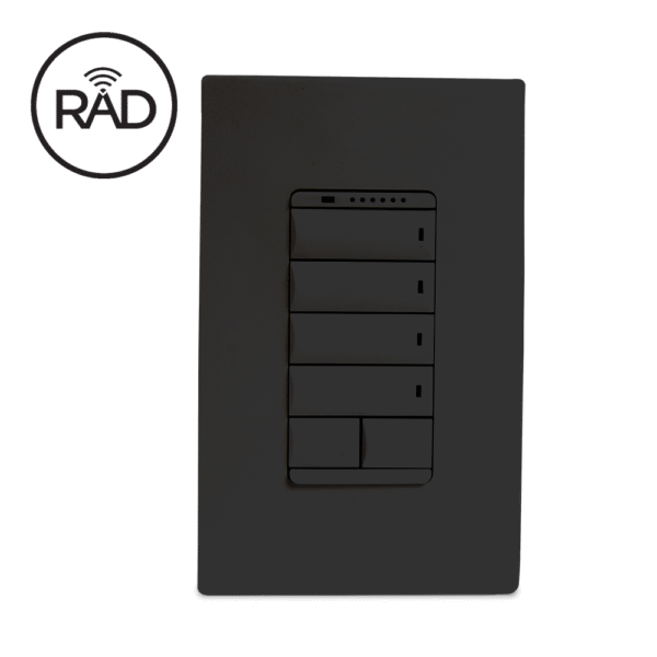 ECHO WIRELESS CONFIGURABLE KEYPAD - FORWARD PHASE & MLV DIMMER V2 (BLACK)
