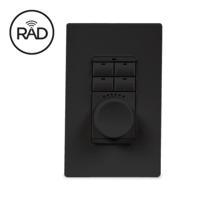 ECHO WIRELESS DIAL KEYPAD - BI-PHASE DIMMER V2 (BLACK)