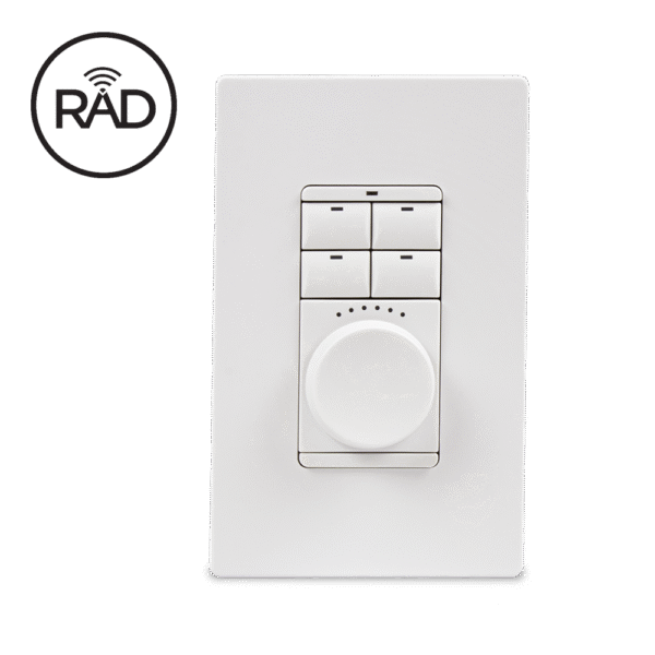 ECHO WIRELESS DIAL KEYPAD - BI-PHASE DIMMER V2 (SNOW WHITE)
