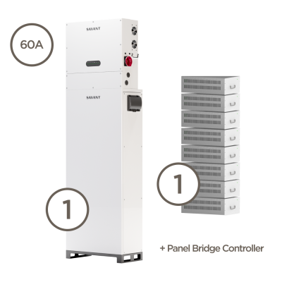 SAVANT POWER STORAGE 20 WITH PBC | 60A - 12.5KW - 20 KWH