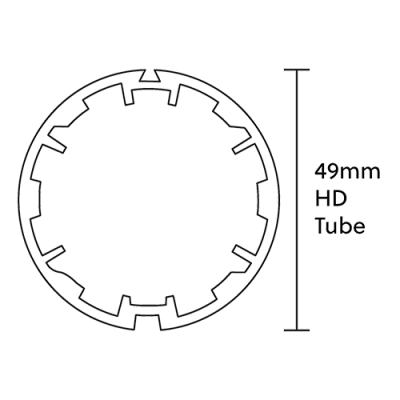 120" TUBE (5 PACK) 49MM HD