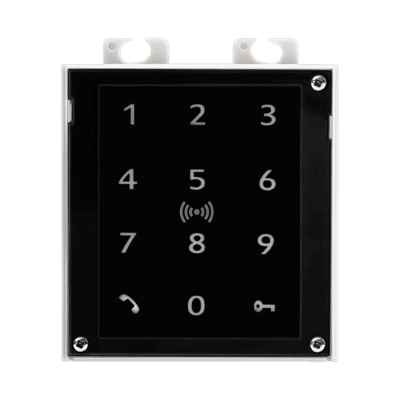 2N IP VERSO TOUCH KEYPAD & RFID READER 125KHZ, SECURED 13.56MHZ UID+PACS ID, NFC