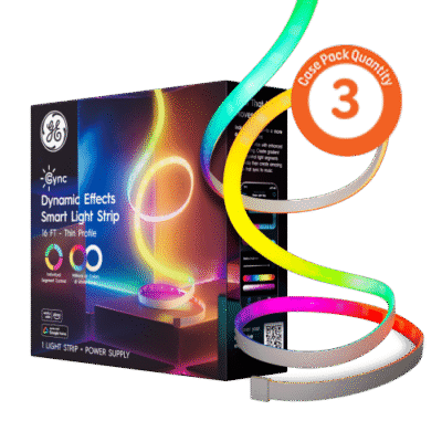 ​DYNAMIC EFFECTS FULL COLOR INDOOR LIGHT STRIP 16FT (CASE-3X1PK)