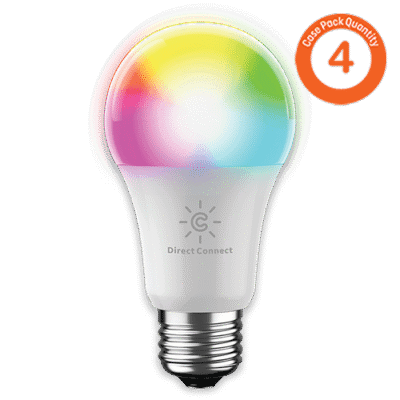 A19 INDOOR FULL COLOR SMART BULB (CASE-4X1PK)