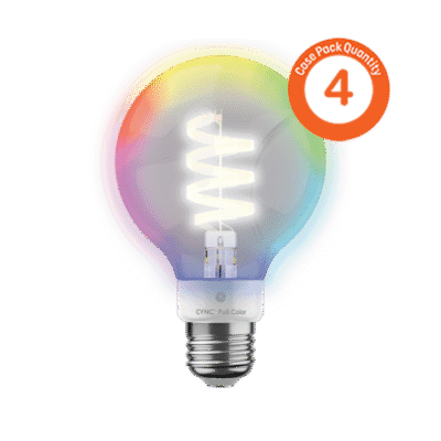 G25 INDOOR DECORATIVE SMART BULB, FULL COLOR & DAYLIGHT MODE (CASE-4X1PK)