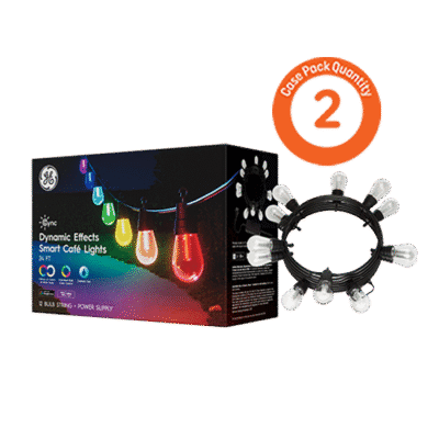 DYNAMIC EFFECTS SMART CAFE LIGHTS 24FT (CASE-2X1PK)