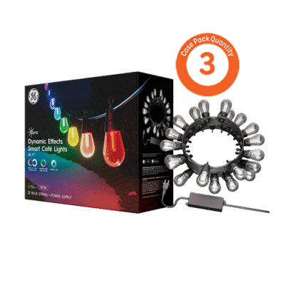 DYNAMIC EFFECTS SMART CAFE LIGHTS 48FT (CASE-3X1PK)