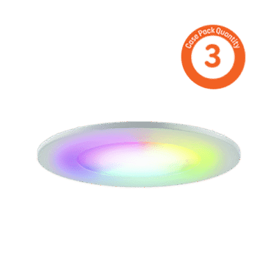 6” REVEAL WAFER SMART DOWNLIGHT 120W, FULL COLOR + DAYLIGHT MODE (CASE-3X1PK)
